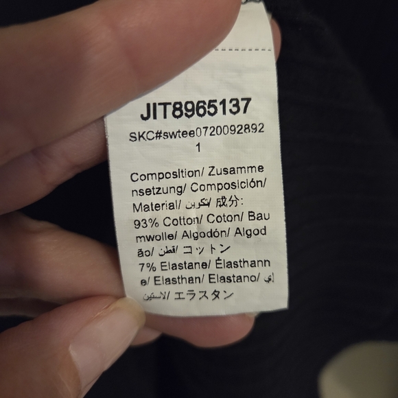 Shein Women Basics Mock Neck Rib Knit Solid Stretch Long Sleeve Top Size Medium - Picture 5 of 7